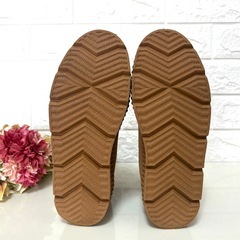 未使用級 ROXY サイドゴアブーツ 24CM ベージュ 撥水加工の画像