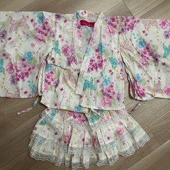 浴衣スカート　甚平風　女の子110 120の画像