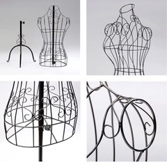 Kuai アイアン マネキン トルソー ワイヤー レディース 9号 ブラックの画像