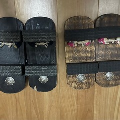 高下駄2足の画像