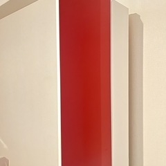 ニトリ  食器棚 レッド　赤の画像