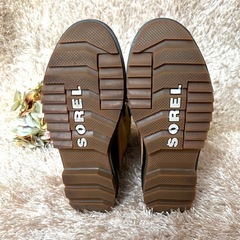 ソレル SOREL トールブーツ ベージュ 24.5cm ウォータープルーフの画像