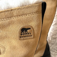 ソレル SOREL トールブーツ ベージュ 24.5cm ウォータープルーフの画像