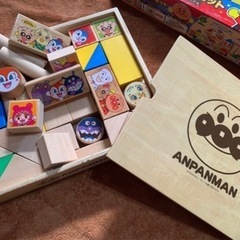 アンパンマン はじめてのよくばりつみきセット プレミアムの画像