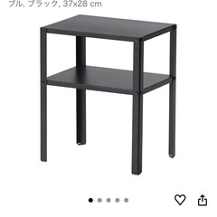 【お取引者様決定】★３点で500円★４段収納ラック２個プラス、IKEAのサイドテーブル(黒)★おクルマでお越しください★サイズは説明文にて★の画像