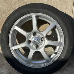 希少品【三菱 アイ （i）にも適合します、前後異サイズ 軽自動車用 社外品15インチアルミホイール 145/65R15・175/55R15 タイヤ付き4本セット】他車流用や車検用にもの画像