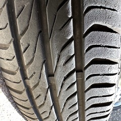 希少品【三菱 アイ （i）にも適合します、前後異サイズ 軽自動車用 社外品15インチアルミホイール 145/65R15・175/55R15 タイヤ付き4本セット】他車流用や車検用にもの画像