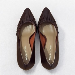 オデットエオディール ポインテッド ギャザー パンプス 22cmの画像