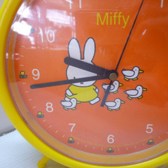 ☆▲時計　ミッフィー　置き時計　クロック　Miffy　 キャラクター　動作確認済　iの画像