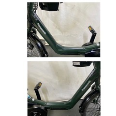 1年保証 送料無料　パナソニック　ギュットアニーズ　カーキ色　電動アシスト自転車　g1220の画像