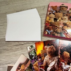 TEDDY BEAR  テディベア　カードレターセットの画像
