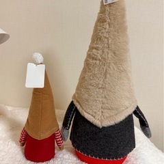 決まりました クリスマスオブジェ 北欧トムテ 人形 2体の画像