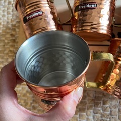 President 銅製　ハンマード　キャンプに★　マグカップ　純銅の画像