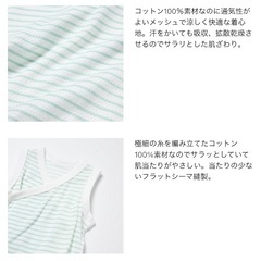 【中古】ユニクロ ベビー 60cm コットンメッシュボディースーツの画像