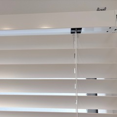 【新品】ニチベイ Popola2（ポポラ2）バンブーブラインド／ホワイト①の画像