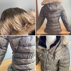 美品　ZARA ダウンコート  Aライン ファーフード付き　の画像
