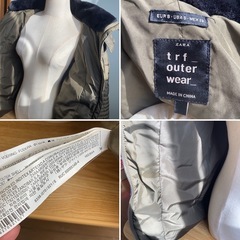 美品　ZARA ダウンコート  Aライン ファーフード付き　の画像