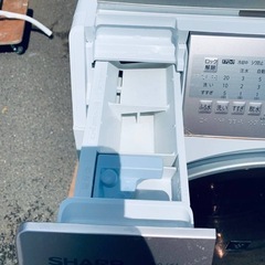 ①✅SHARPドラム式電気洗濯乾燥機✅ ✅ES-V530-NL✅の画像