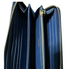 PRADA プラダ 長財布 紺色の画像