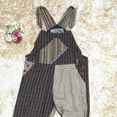 EL RODEO チェック柄サロペット ツナギ オーバーオールの画像