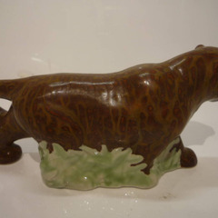 ☆▲九谷焼　九谷　置物　干支　虎　寅年　和　アンティーク　台付　hの画像