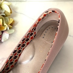 美品 Celibe パンプス ピンク ウェッジソール フラットシューズ 23㎝の画像