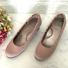 美品 Celibe パンプス ピンク ウェッジソール フラットシューズ 23㎝の画像