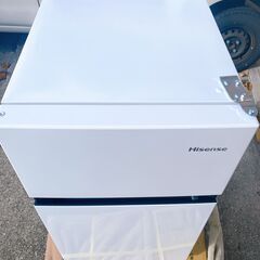 M671 Hisense 冷蔵庫 2ドア 87L ホワイト 2023年製 HR-B91HW の画像