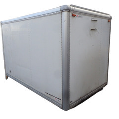 トラックコンテナ 箱 3250x1890x2180 ジャンク品 アルミバン 冷凍冷蔵 保冷 倉庫 物置 ガレージ コンテナハウス 愛媛よりの画像