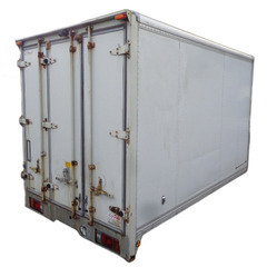 トラックコンテナ 箱 3250x1890x2180 ジャンク品 アルミバン 冷凍冷蔵 保冷 倉庫 物置 ガレージ コンテナハウス 愛媛よりの画像