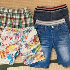 （東京・引き取り）子供服120cm前後7点セット（チャンピオン裏起毛トレーナー、ピングーTシャツ等）の画像