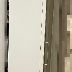 収納付きミラー　全身鏡　ホワイトの画像