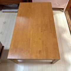 お譲りします❤️木製❤️ベルメゾン❤️引出し付きローテーブル❤️JR伊丹駅前の画像
