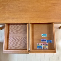 お譲りします❤️木製❤️ベルメゾン❤️引出し付きローテーブル❤️JR伊丹駅前の画像