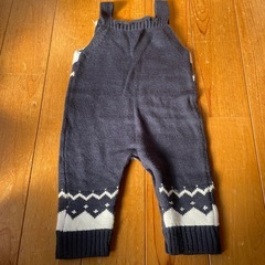 クリスマス　トナカイ　ニット　ロンパース　80の画像