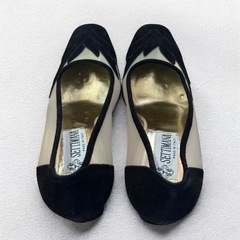 SETTIMANA セッティマーナ イタリア製 チュールパンプス 22.5cmの画像