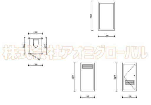 最終処分SALE！【ラスト1台】新品✨水洗式ユニットトイレ?洗面・センサーライト・換気扇付！★屋外設置OK/仮設/野外に即納！㉚