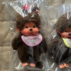 昭和レトロセキグチ　モンチッチ男の子&女の子ぬいぐるみSサイズ現状品/袋に入れて保管品！早いお取引きの方を優先させて頂きます。ご連絡をお待ちしております。の画像