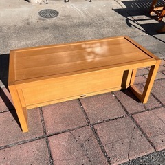 JF0766　ベンチ　飾台　木製　ヒカリの画像