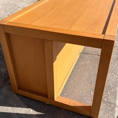 JF0766　ベンチ　飾台　木製　ヒカリの画像