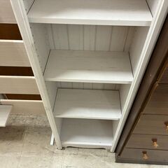 【リサイクルショップどりーむ荒田店】No.5070  棚 スリムタイプ カラー白 シンプルですの画像
