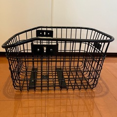 電動自転車　子供のせを外した後につけられる前用カゴの画像