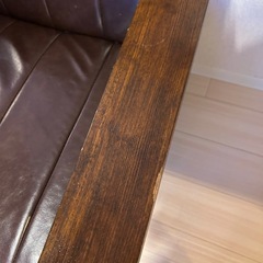 NITORI ソファ Nシールド 2人用 ニトリ ブラウンの画像