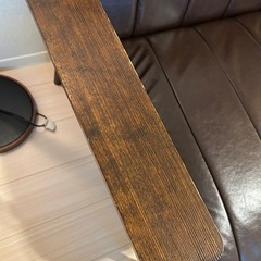 NITORI ソファ Nシールド 2人用 ニトリ ブラウンの画像