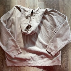 【NIKO AND ...】ニコアンド ベージュ フード付きパーカーの画像