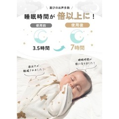 【中古】マホウノオクルミ バンブーメッシュ イエロー S 寝かしつけスワドル スリーパーの画像