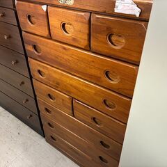 【リサイクルショップどりーむ荒田店】No.4111 収納タンス　ウッド調　の画像