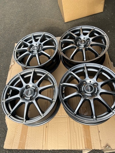 A-TECH 15インチ軽量アルミホイール 15×5.5J｜スタッドレス用にも最適！pcd100/4H軽自動車・4穴のコンパクトカーに適合