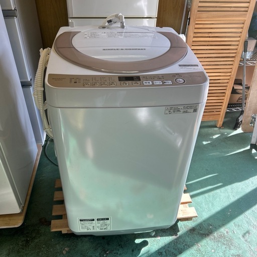 【済】シャープ 洗濯機 ES-KS70U 7kg