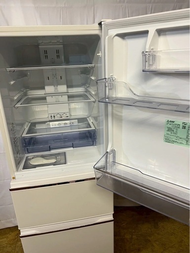 【成約済み】【年末セール】【6ヶ月保証】三菱電機 冷蔵庫 MR-CX27C-W1 2018年製 272L 右開き